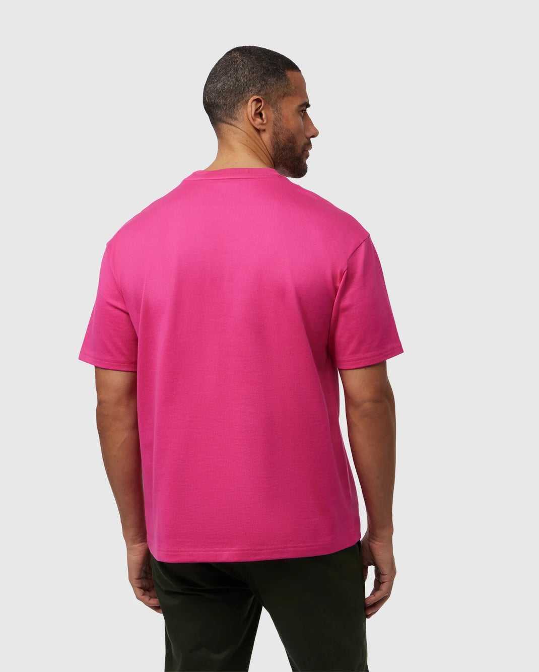 Tees Psycho Bunny Danby Oversized Tee Fushia Violette Homme | QFE-50739123